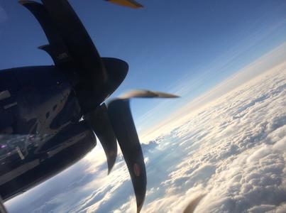 Rückflug vom Bodensee nach Hamburg, eine Zeit lang jeden Freitag